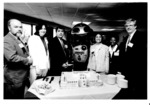 Cake with Trustees, Dedication, Technical Services Center, [October 16, 1990]